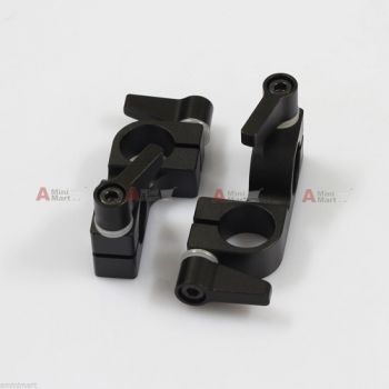 2x 90鎺?Degree Rod Clamp Railblock Block fr 15mm Rod Support Rail System DSLR Rig