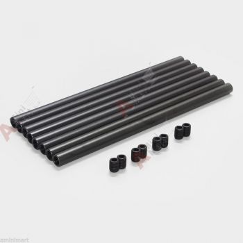 4 Pairs 30cm 12" aluminum anodized 15mm rod for Matte Box Follow Focus rail FF 