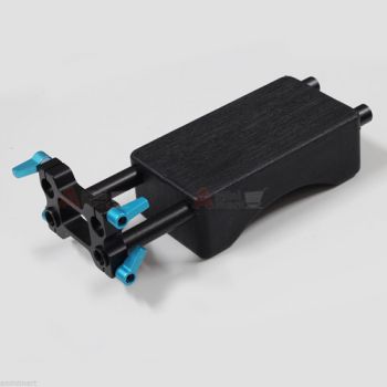 Riser Rod Clamp Rail Block Shoulder Pad Kit fr DSLR Rig 15mm Rod Support Rail V2