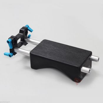 Riser 15mm Rod Clamp Rail Block Shoulder Pad Kit fr DSLR Rig Rigs Support System