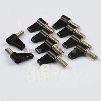 10pcs M6 Rotating Knob Handle Thumb Lever Screw fr 15mm Rod Clamp block DSLR Rig 