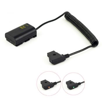 Safe D-Tap / E6 LP-E6 DC Coupler Adapter Cord fr SmallHD 500 700 Series Monitor