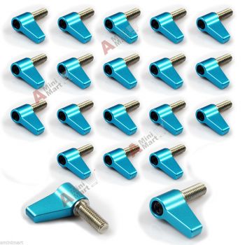 20X M6 Rotating Thumb Screw Knob fr 15mm Rod Clamp Rail Block DSLR Rig Support 